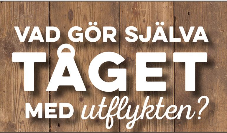 att åka tåg till utflykten